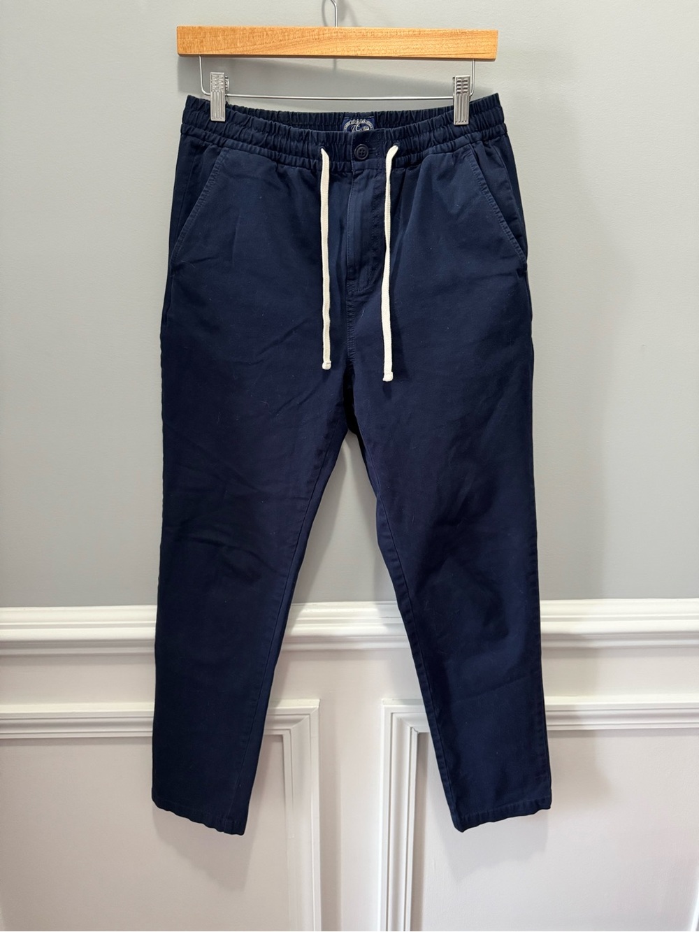 J.Crew Men's Navy Drawstring Pants - Small - Picture 2 of 6